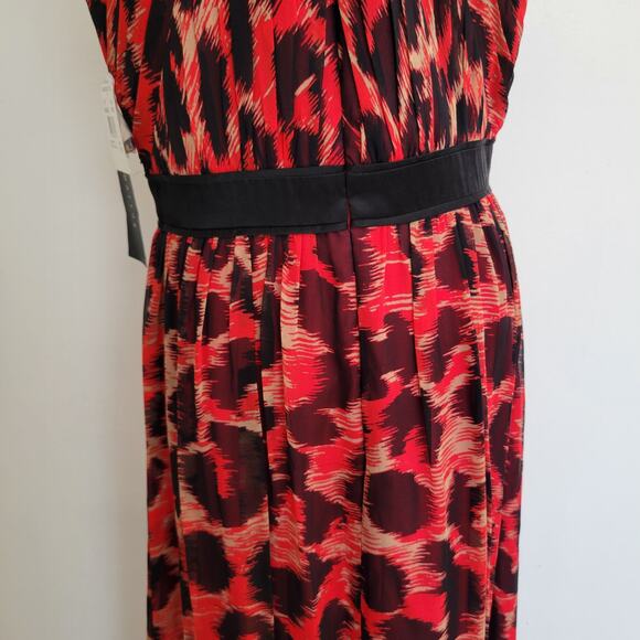 NEW Aidan Mattox Silk Formal Gown Maxi Printed Halter Neck Sexy Women 10 - Picture 8 of 15